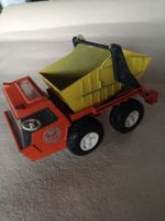 Laster Bull Metall mit Kippcontainer vintage