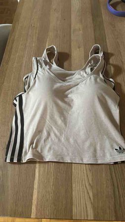Adidas Damen Top Grösse S hellgrau
