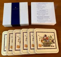 6 sous-verres vintage Pimpernel, modèle Venetian Basket