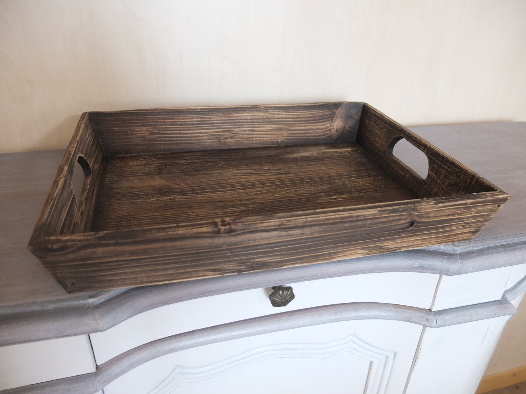 Piatti di portata: Tablett aus Holz Vintage – Usato da St. Margrethen SG venduto da Profitboerse 1