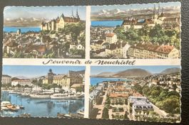 3x Cartes postales vintage - Neuchâtel - Couleur - Circulées