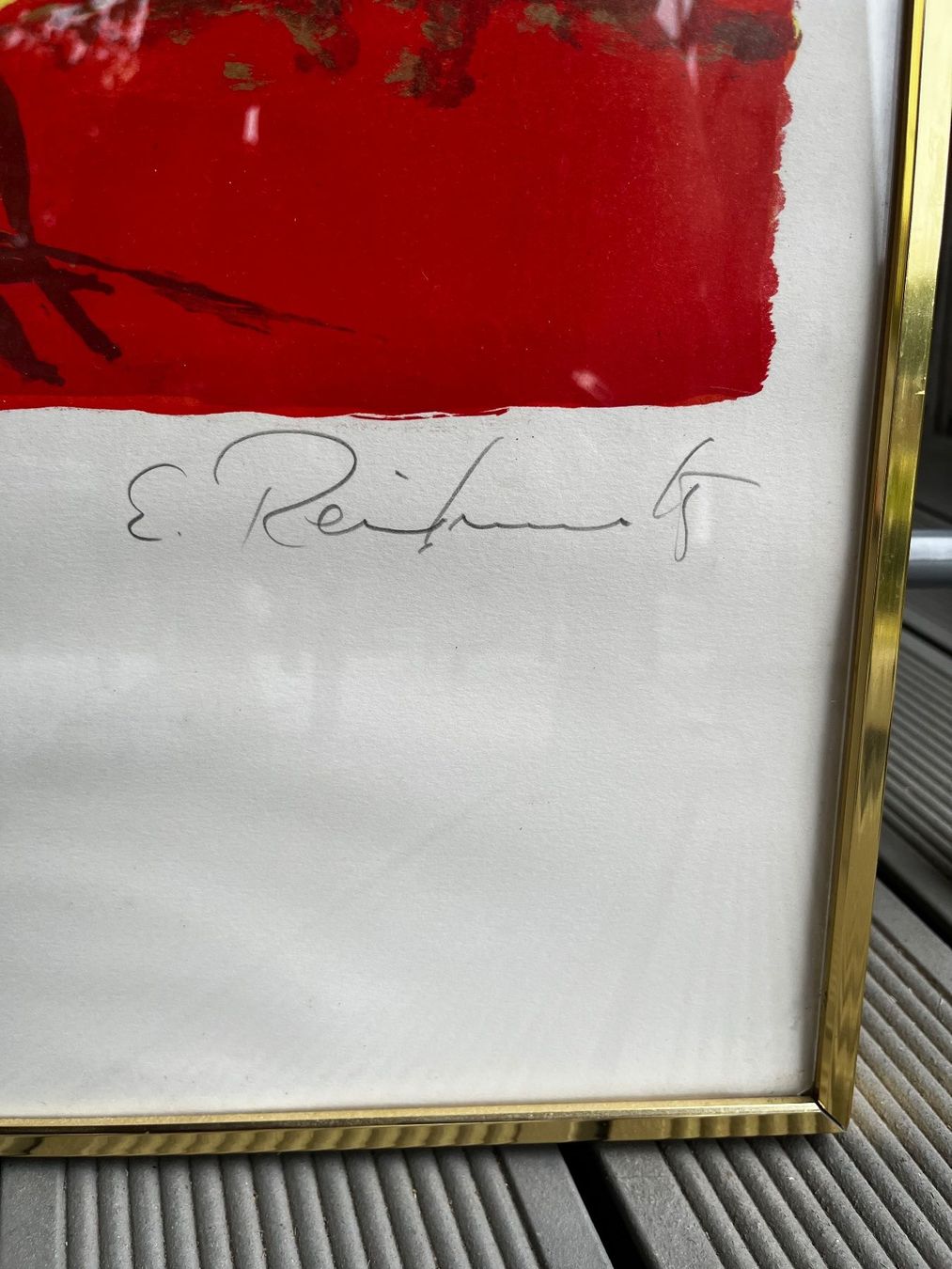 Grafiken & Lithographien: Farblithografie von E. Reinhard – Gebraucht aus Muttenz von gH5613 2
