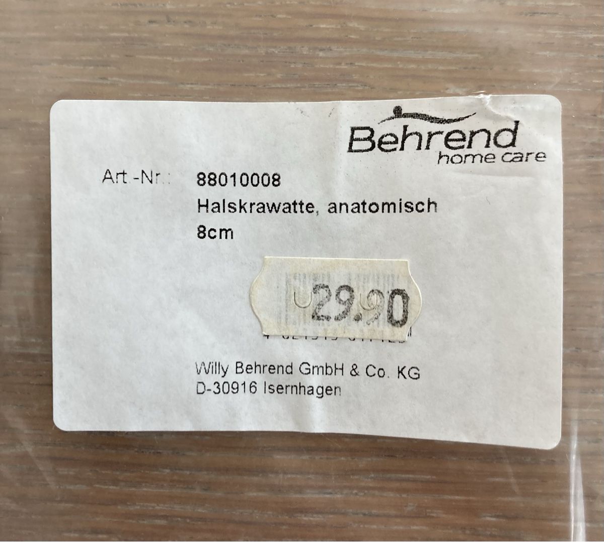 Medizinische Geräte: Halskravatten, anatomisch, neu,  Grösse 8 cm – Gebraucht aus Gränichen von SabineZ01 4