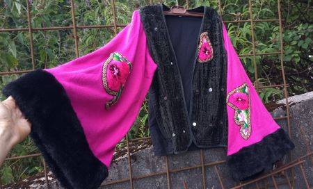 Mango Vintage Designer-Jacke Hippie L XL 80's zu Free People
