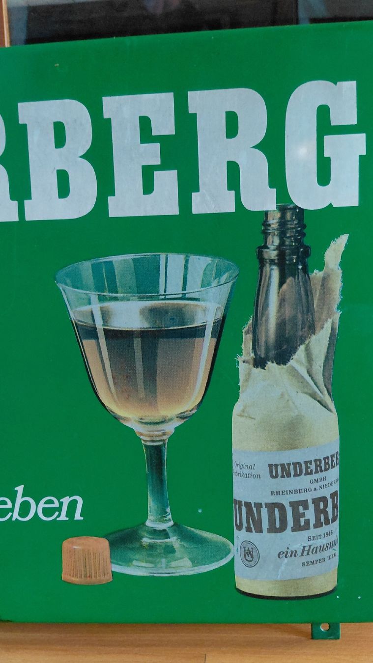 Schilder: grosses Emailschild Underberg mit Termometer – Gebraucht aus Trogen von Limboo 2