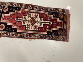 Orientteppich „Teppichtasche“, frisch gereinigt. 85 x 45 cm