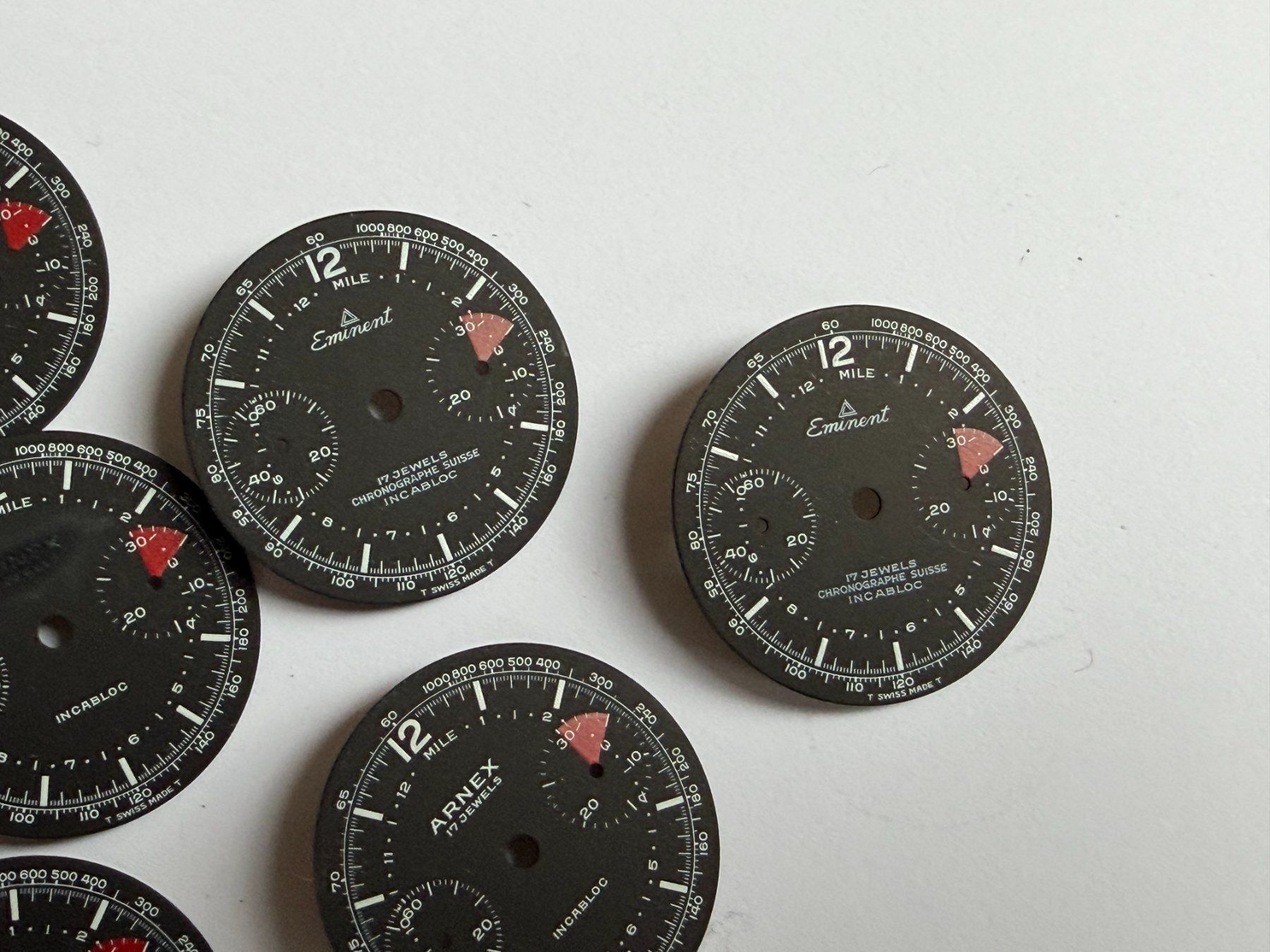 Uhren: Chronograph Zifferblätter NOS – Neu (gemäss Beschreibung) aus Worblaufen von chronyves 2