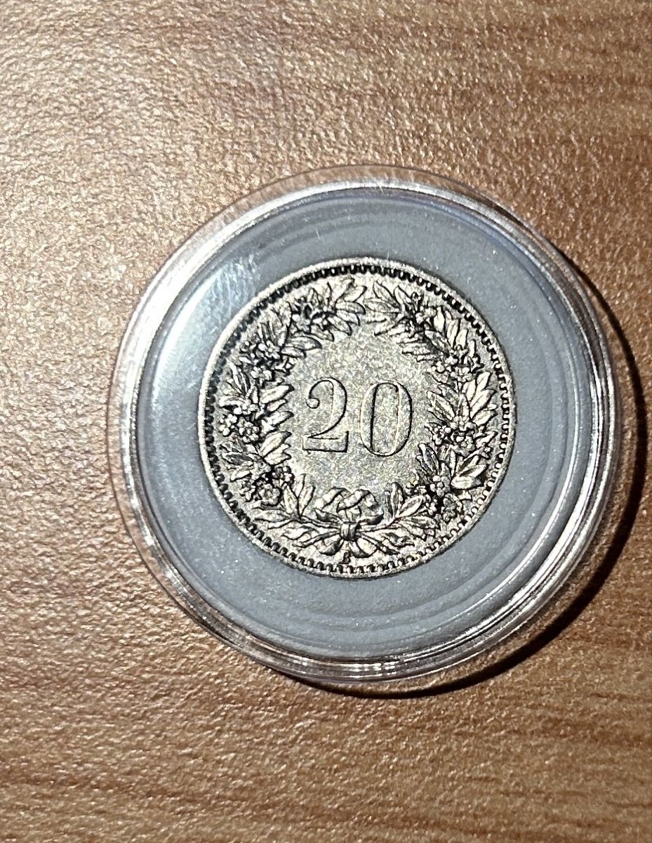 Tutti le monete: 20 centimes suisses 1883, superbe état! – Usato da St-Maurice venduto da SPEKER 2