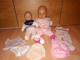 2 Puppen mit Zubehör