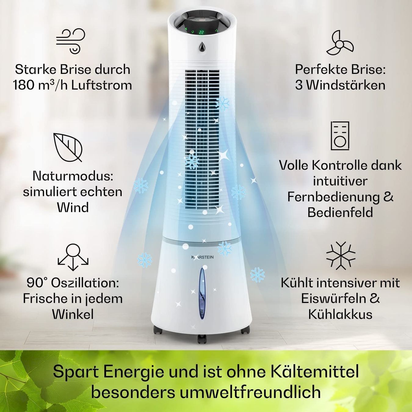 Purificatori d'aria: Klarstein Skyscraper Ice 4in1 white – Nuovo e nell'imballaggio originale da Bottighofen venduto da zaap 2
