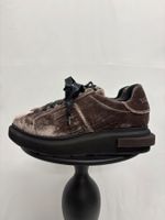 Manuel Barcelo Samt Sneaker Gr. 39 braun Plateau