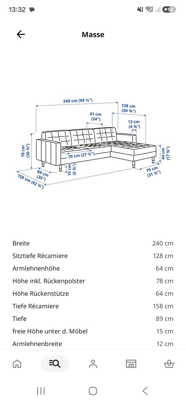 Ikea Divani: Ecksofa grau Stoff guter Zustand – Usato da Kreuzlingen venduto da iamdeepblue 3