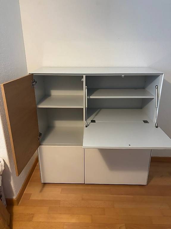 Kommoden: Modernes Sideboard / Highboard, Weiss Hochglanz & Eiche – Gebraucht aus Zürich von luc_vgn2 2