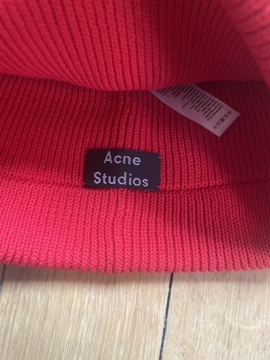 Hüte, Mützen & Caps: Acne Studios Mütze Orange & Rot gestreift – Gebraucht aus Basel von lea_d56l 2