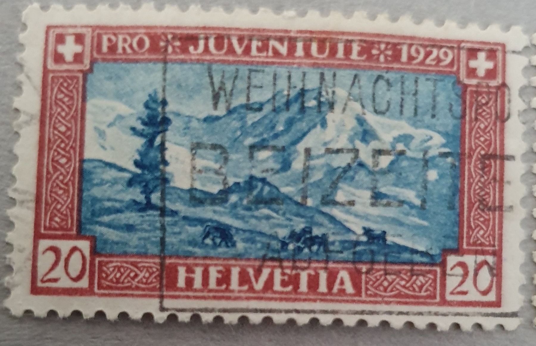 Tutti i francobolli: Pro Juventute 1929 mit Retouche – Usato da Balgach venduto da SIMEON27 2
