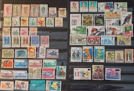 Congo, 69 timbres et 5 enveloppes