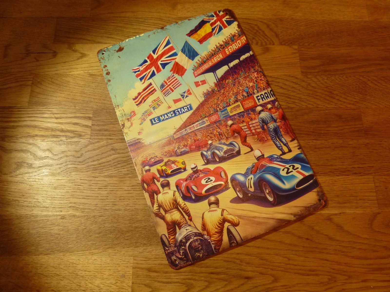 Schilder: Retro cooles Blechschild Le Mans Start – Gebraucht aus Hochfelden von swissice 1