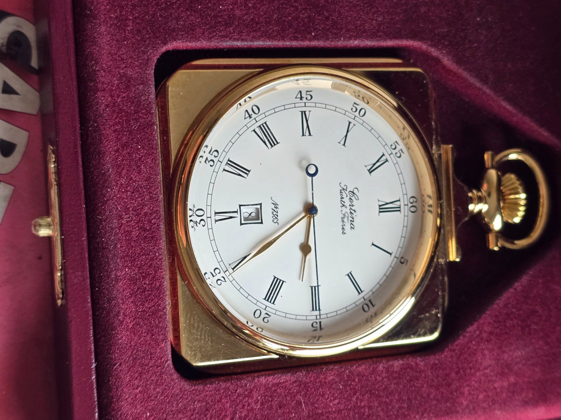 Certina Orologi: Certina Kurth Freres ABB Tischuhr mit Box – Usato da Muri AG venduto da Corredor 1