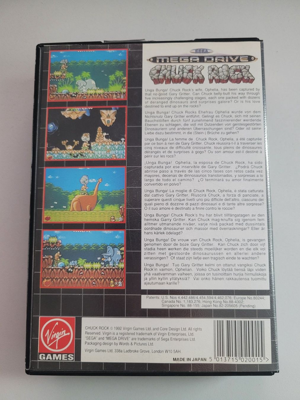 Spiele: Chuck Rock (Mega Drive) – Gebraucht aus Uezwil von -Retrogames- 2