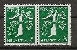 1939 5 Rp. Landi Marken Armbrust ABART