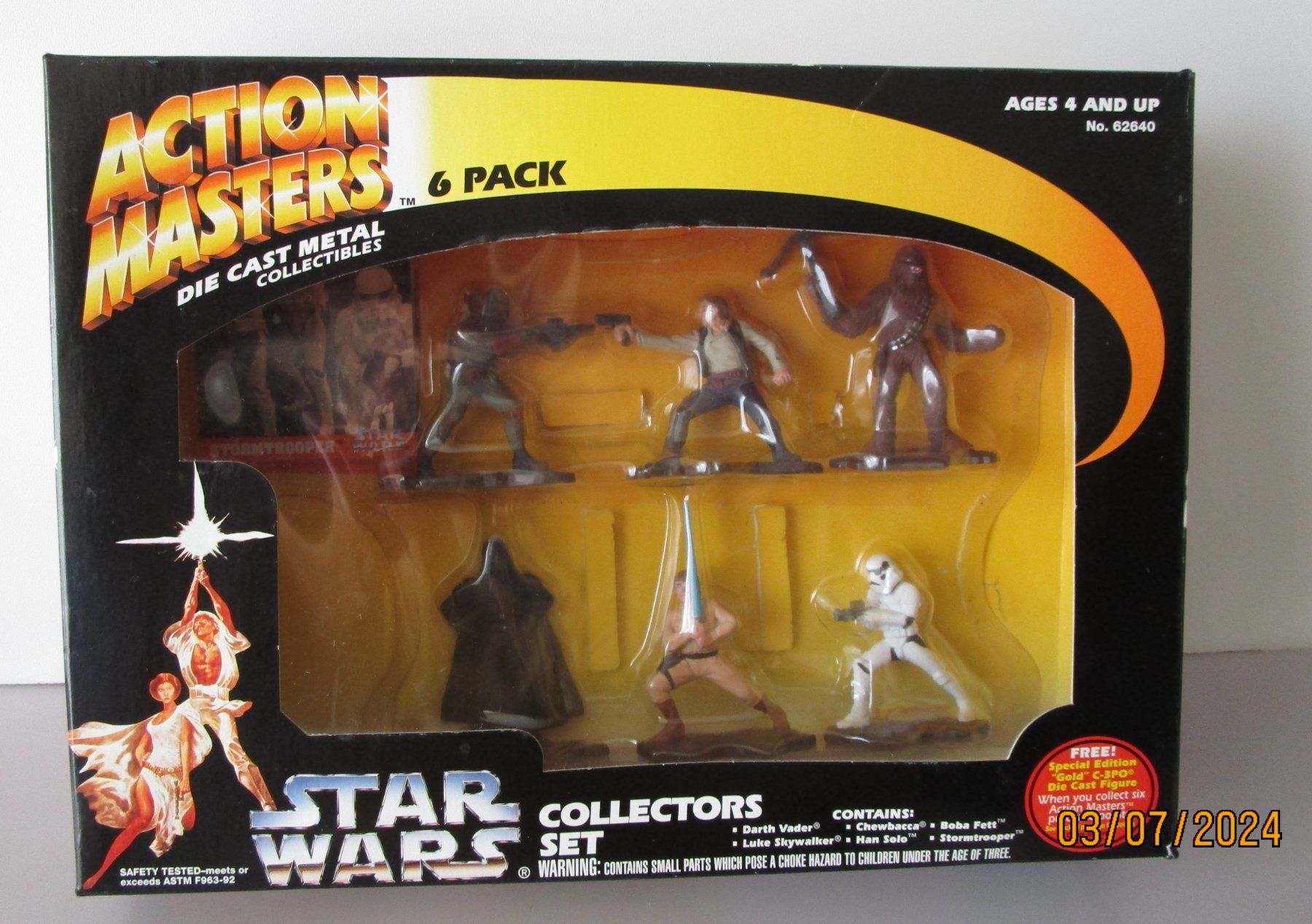 Star Wars Statuette: SET DE 6 FIGURINES STAR WARS ACTION MASTER 6PACK MÉTAL – Usato da Chêne-Bourg venduto da breno56