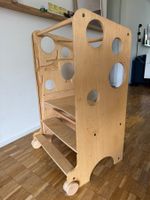 Montessori Lernturm XL Leea Toys inkl. Rutsche & Magnettafel