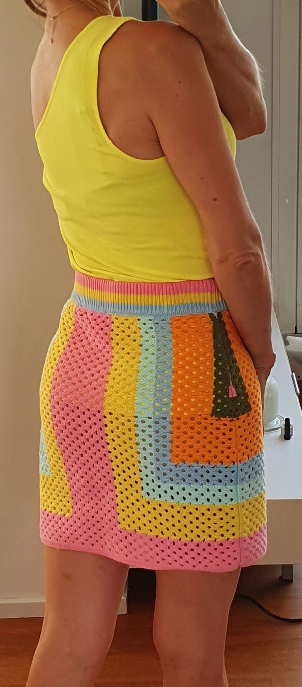 Mango Gonne: Bunter Rock Mango XS/34 neu Strick – Nuovo e nell'imballaggio originale da Stansstad venduto da InStyle8 5