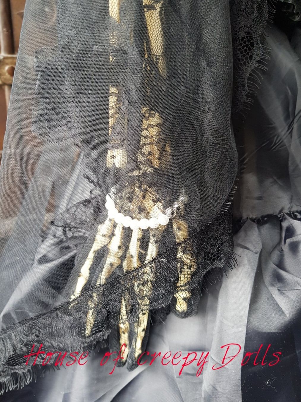 Tutte le decorazioni: HORROR/ HALLOWEEN / SKELETT / BAROCK DAME – Nuovo (secondo la descrizione) da Root venduto da LifestyleAccessoires 8