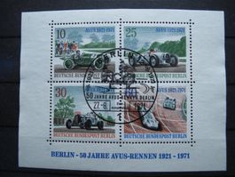 Berlin 1971 AVUS Auto Rennen Block gest