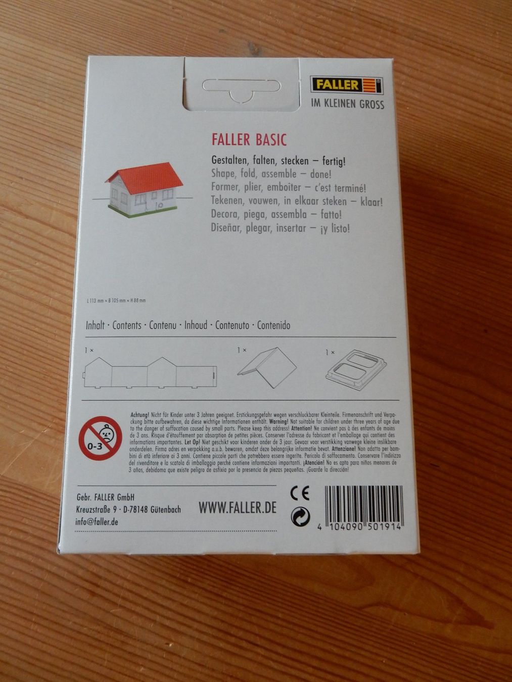 Baukästen: Faller Bausatz Basic Bemalhaus 150191 - Neu & OVP! Top! – Neu und originalverpackt aus Jona von JOberg_25 2