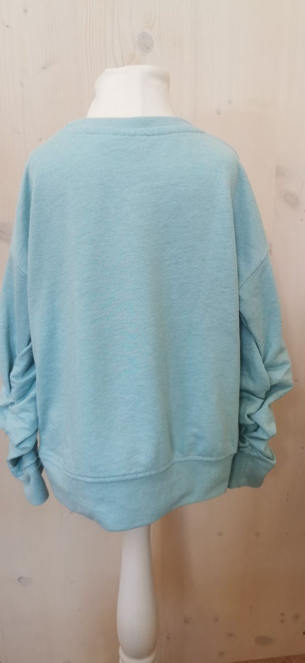 Maglioni & Felpe: Hellblauer Pullover mit Pailletten-Schriftzug Gr 110/116 – Usato da Langendorf venduto da Laedi6 3