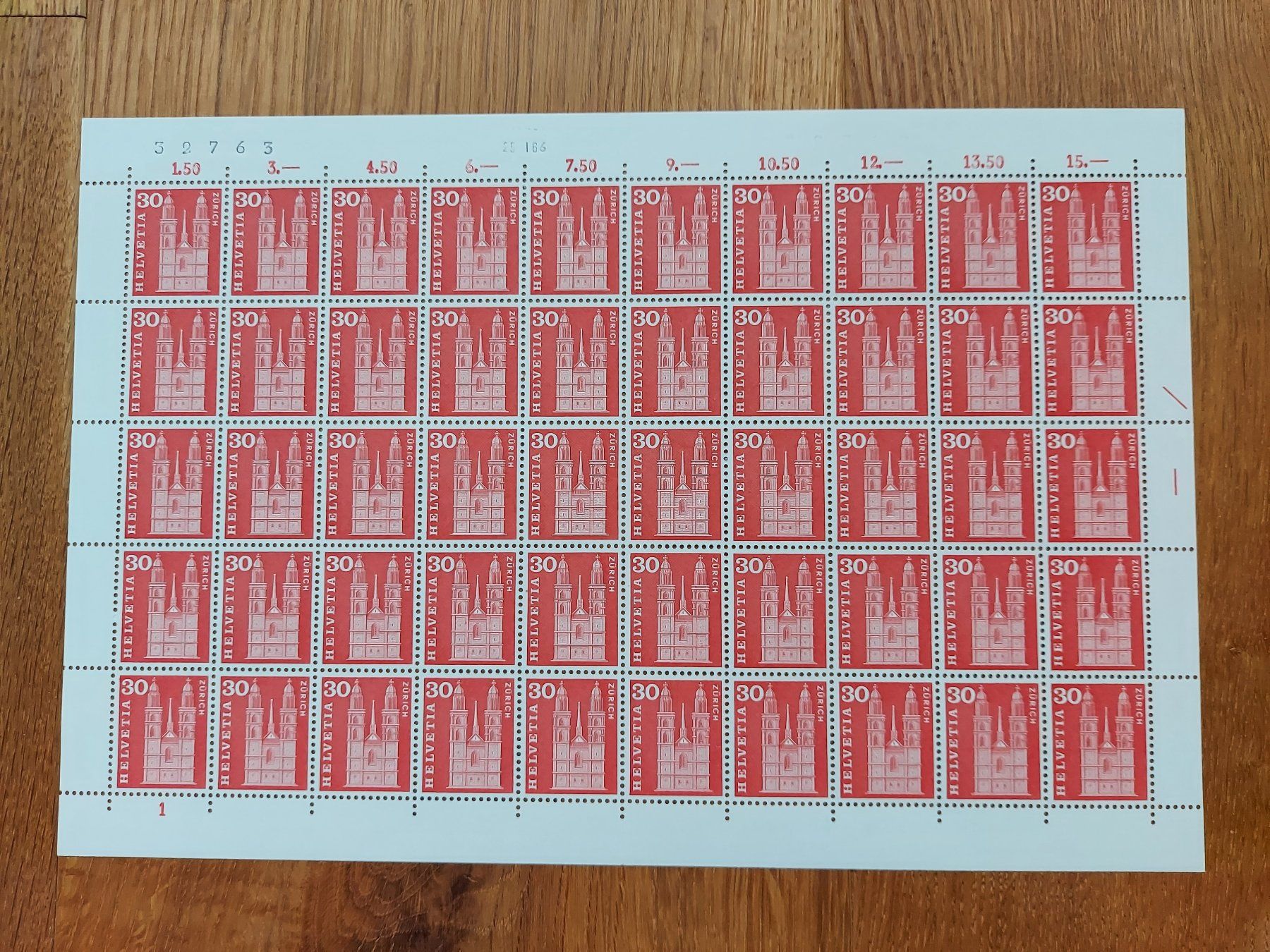 Tutti i francobolli: Postfrisch, gültige Schweizer Frankatur, Briefmarkenbogen – Nuovo e nell'imballaggio originale da Heiden venduto da ber_b77f