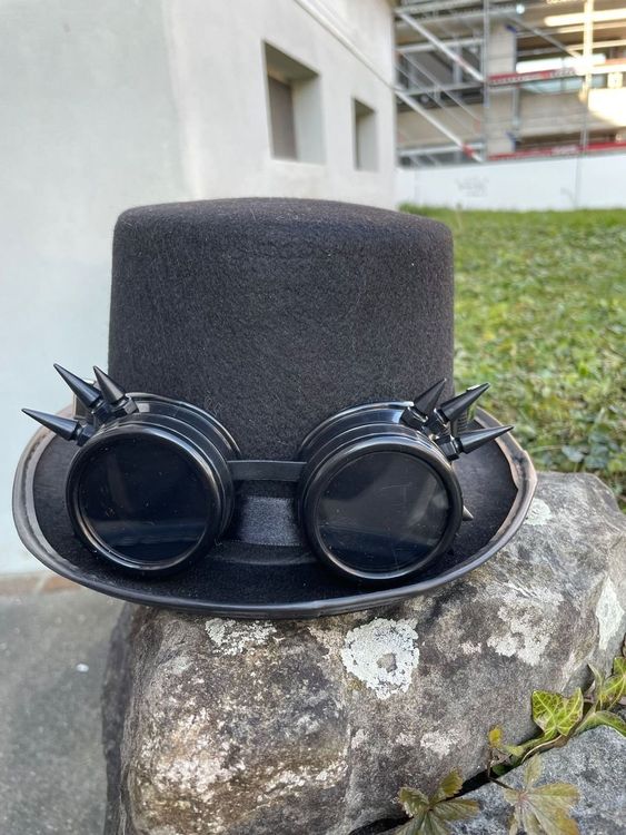 BIBITIME Damen Bowler Hat Mit Katzenohren – Zylinderhut Für Party, Weihnachten & Kostüm