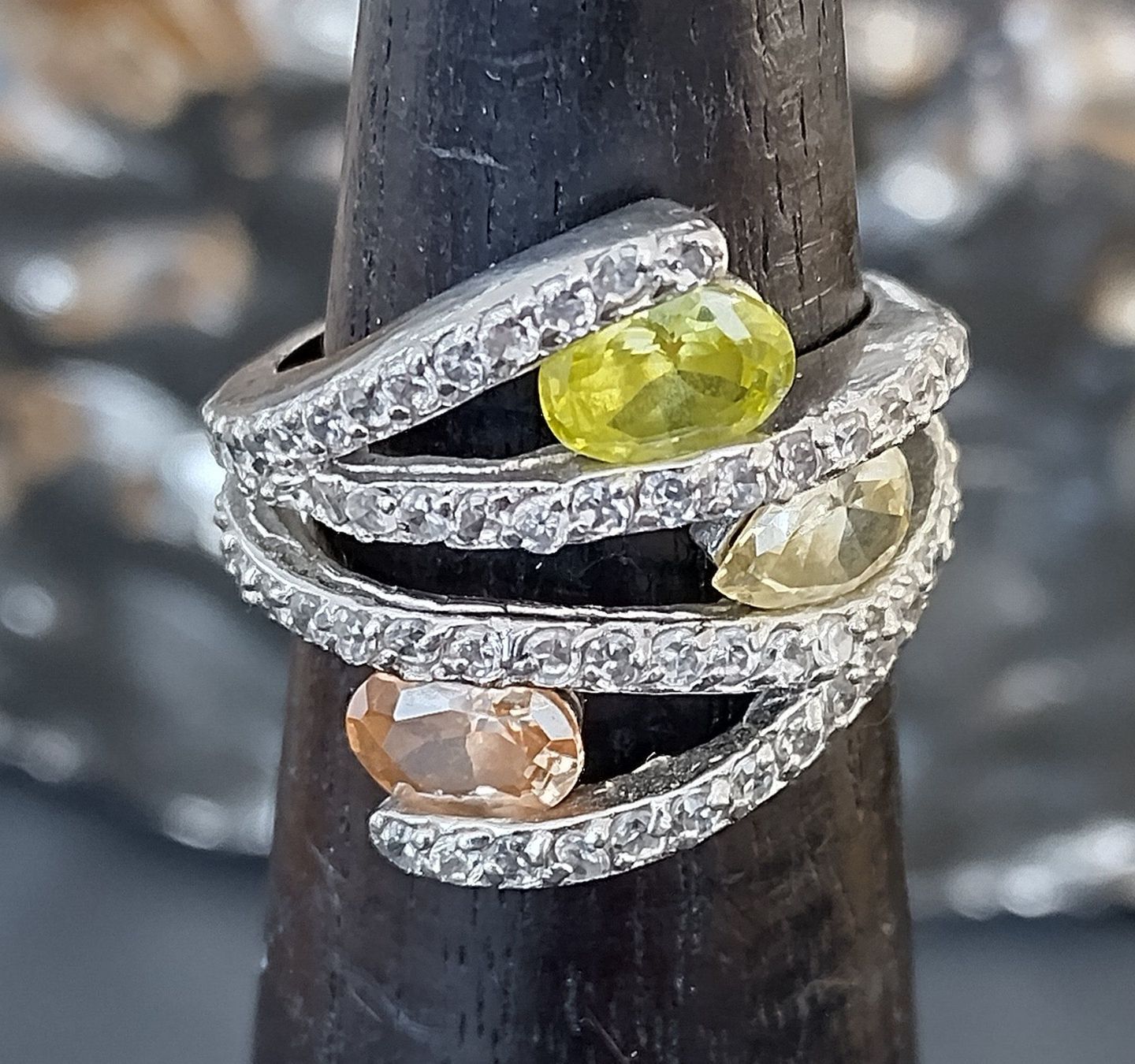 Anelli: COCKTAIL RING IN 925 SILBER – Usato da Romanshorn venduto da Glitzer-Paradies 1