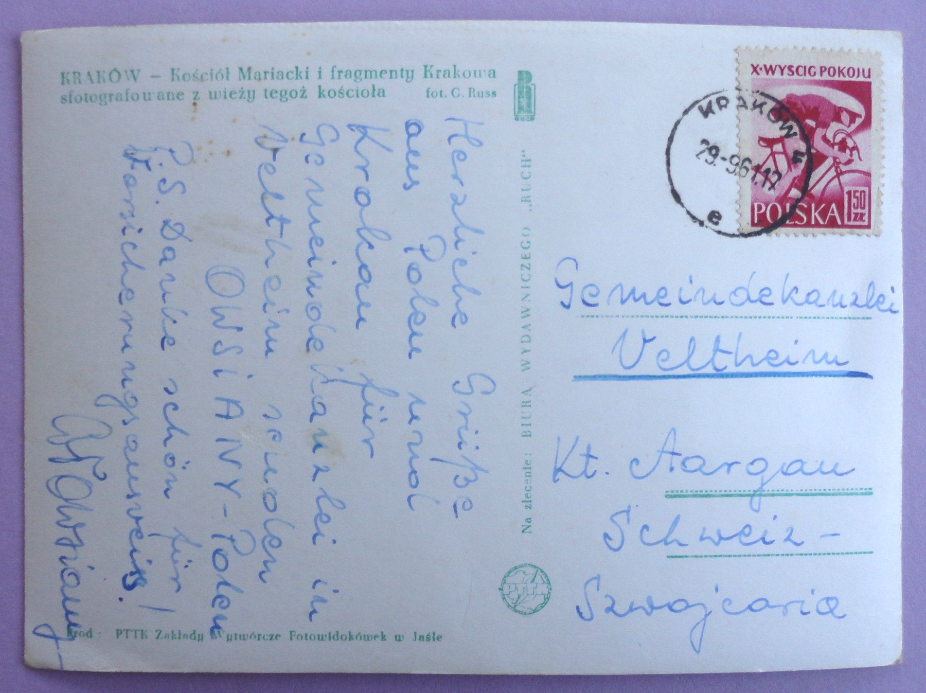 Cartes postales: Krakow - Cracovie – Défectueux à Fétigny par Billy2miny 1