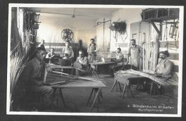 St. Gallen Blindenheim Korbflechterei