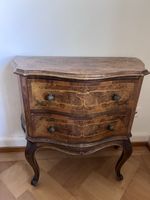 Antike Kommode Barock Stil Nussbaum mit Intarsien gebraucht