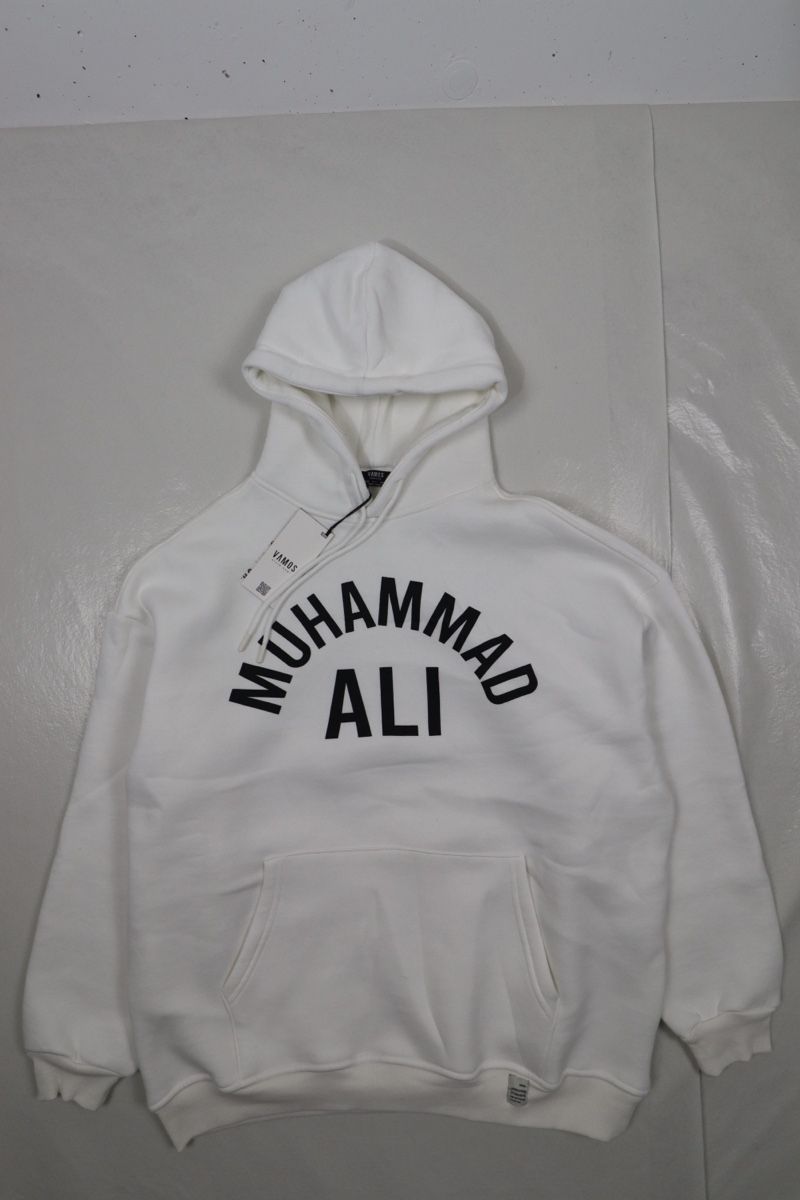 Maglioni & Felpe: Felpa con cappuccio Muhammad Ali bianca - Taglia M – Nuovo e nell'imballaggio originale da Würenlingen venduto da Korab97 1