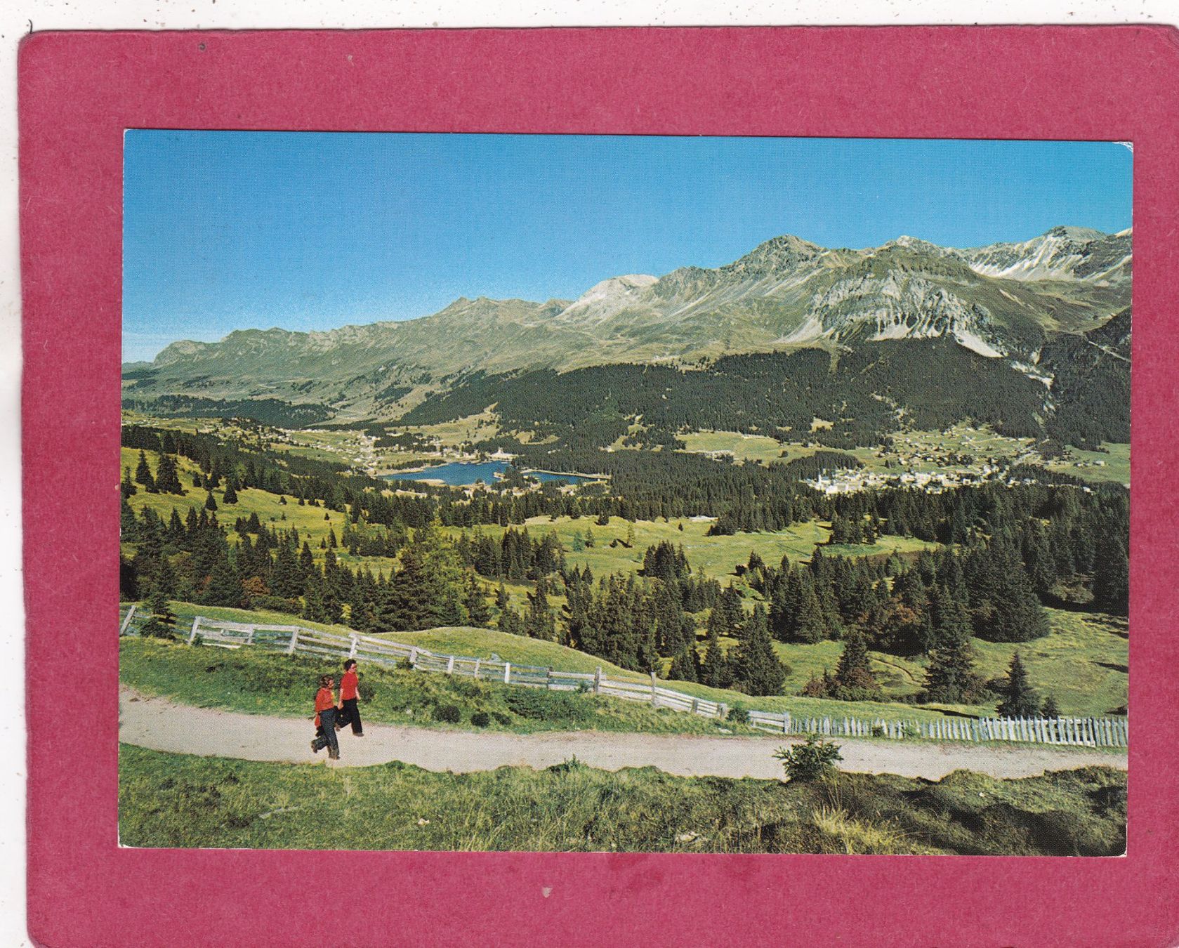 Ansichtskarten: Lenzerheide Valbella mit Rothornkette – Gebraucht aus Herisau von Lisegrat2008