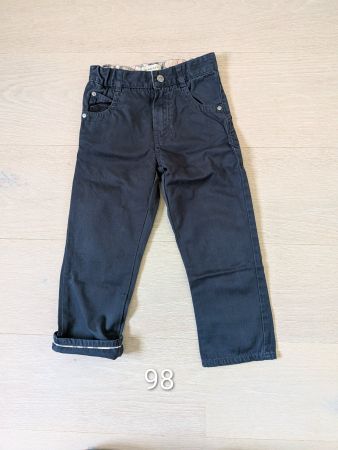 BURBERRY Chino-Hose mit Check-Muster – Dunkelblau – Gr. 98