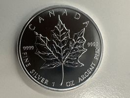 1 Unze Silber Canada Maple Leaf 2012