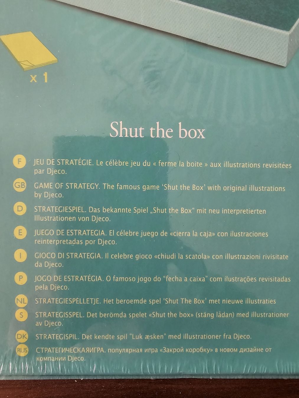 Djeco Giochi: Shut the Box Classic by Djeco Originalverpackt – Nuovo e nell'imballaggio originale da Bütschwil venduto da Taranabo 2