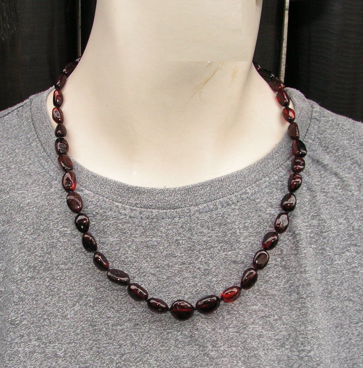 Catenine: ♥ ELEGANT / KETTE / Baltischer Bernstein / OLIVEN / KIRSCHE – Nuovo (secondo la descrizione) da Derendingen venduto da Editka 7