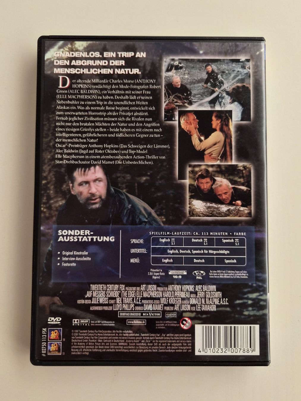 Tutti i DVDs: DVD | Auf Messers Schneide | The Edge | 1997 – Usato da Dietikon venduto da Jacky1983 1