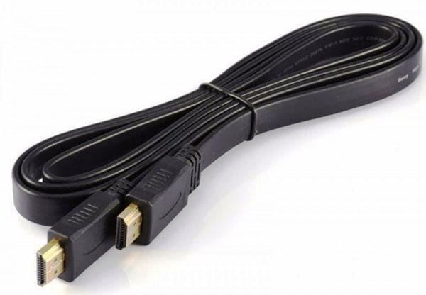 Kabel: HDMI Flachkabel High Speed 15 Meter schwarz   High Speed – Neu und originalverpackt aus St. Gallen von schnaeppchen-preise