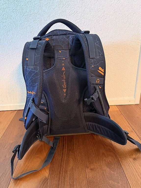 Borse & Zaini: Satch Schulrucksack  Dunkelblau/Orange, ergonomisch – Usato da Otelfingen venduto da carlexxa 2