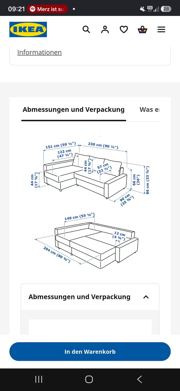 Divani: Ikea Friheten Sofa – Usato da Wil SG venduto da mar_xy6r 3