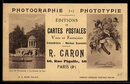 Paris, Photographie, Phototypie R. Caron