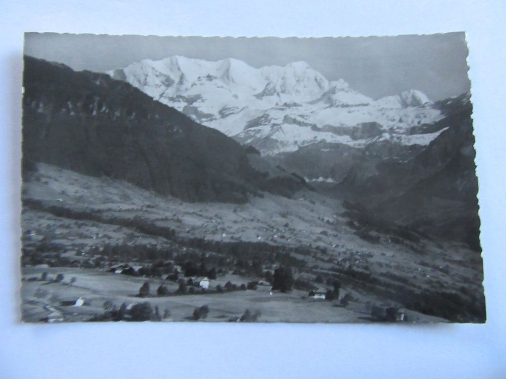 Die Blümlisalp, Landschaft bei Aeschi, gel. 1945 (Gebraucht) in Kerns ...