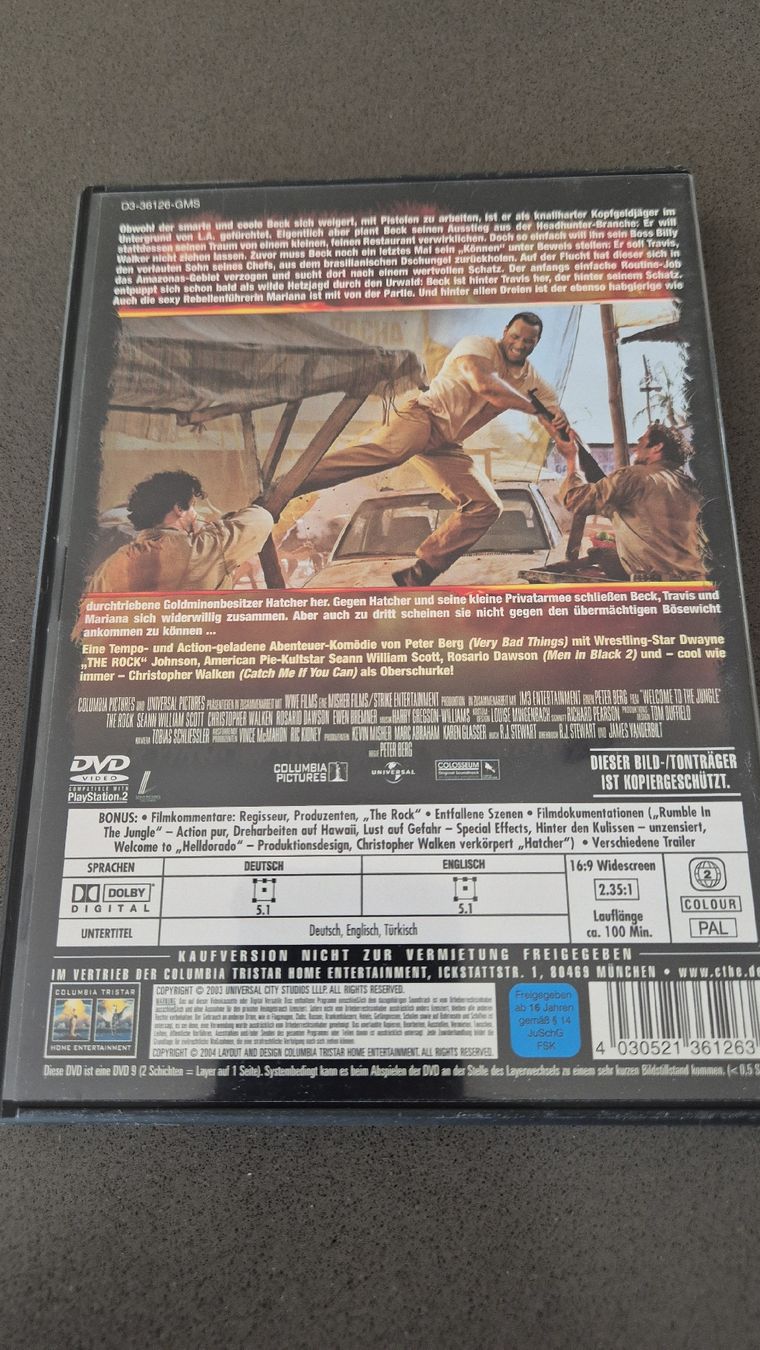Alle DVDs: DVD: Welcome to the Jungle Extended Version – Gebraucht aus Auw von Goldflimmer 1